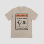 Warning to avoid injury